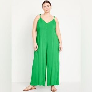 Old navy Sleeveless Wide-Leg Jumpsuit green size 3x
